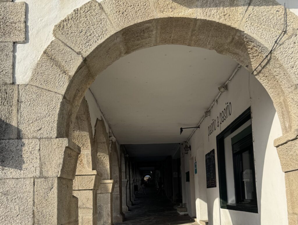 Portomarin, los soportales